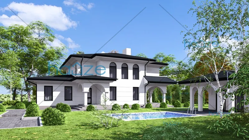 Coperta proiectului Proiect casă Parter și Etaj (4 dormitoare) – Vera – 157 m²