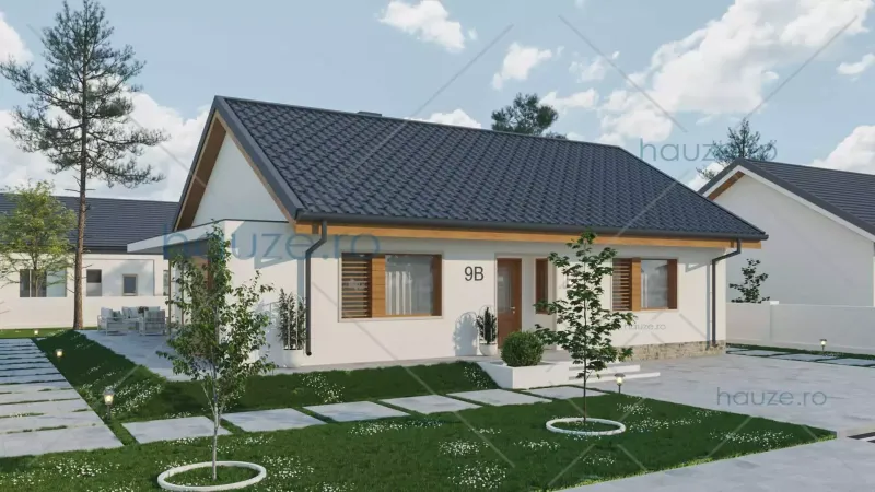 Coperta proiectului Proiect casă Parter (3 dormitoare) – Sam – 130 m²