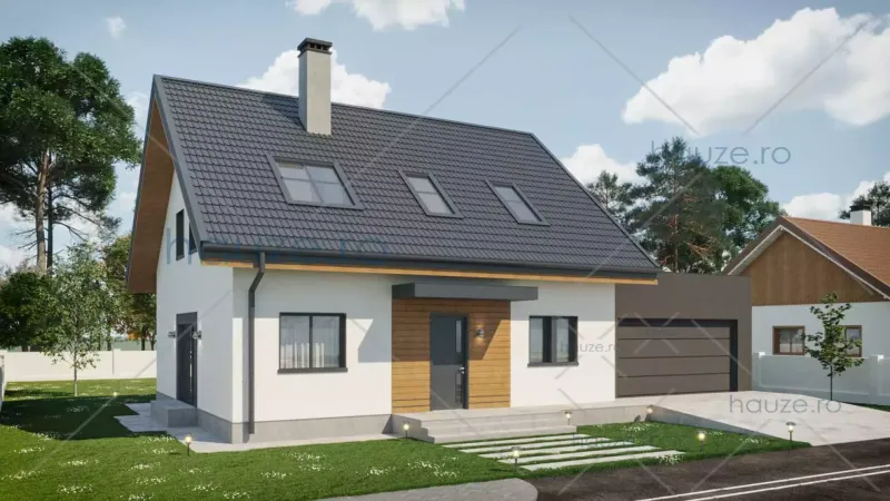 Coperta proiectului Proiect casă Parter și Etaj (3 dormitoare) – Julia – 153 m²