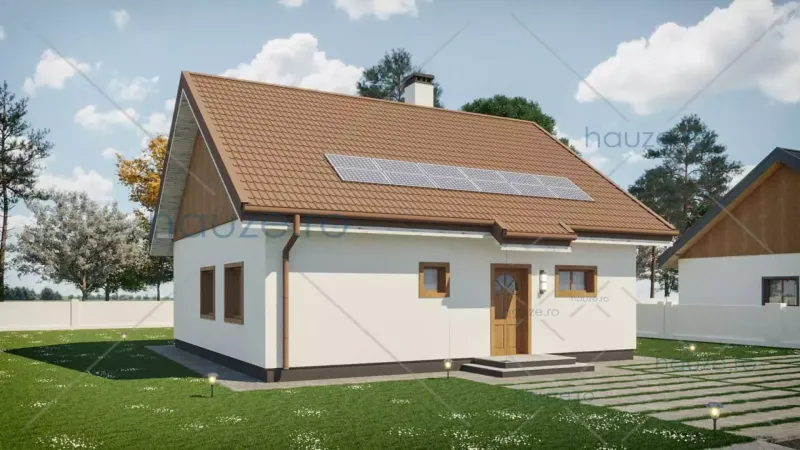 Coperta proiectului Proiect casă Parter (2 dormitoare) – Adele – 104 m²
