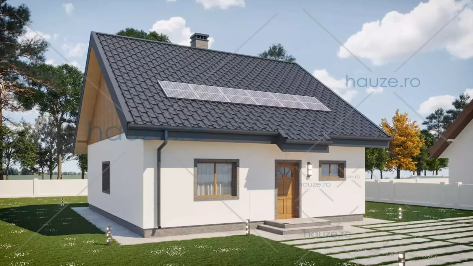 Proiect casa mica Parter (3 dormitoare) – Alice – 105mp
