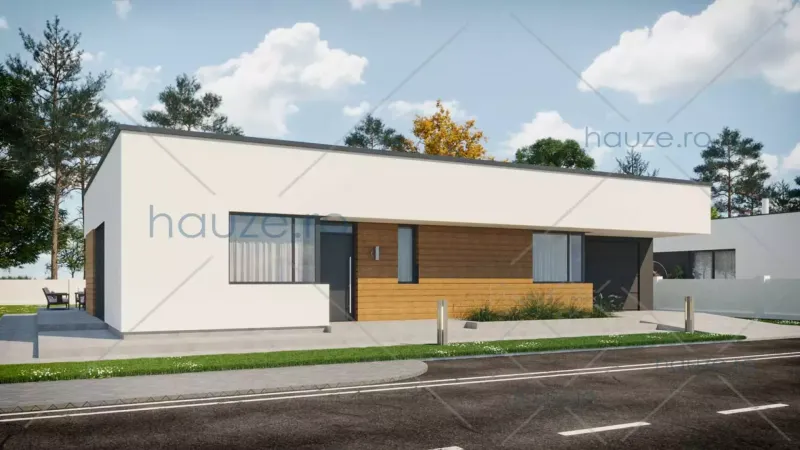 Coperta proiectului Proiect casă Parter (3 dormitoare) – Gwen – 163 m²