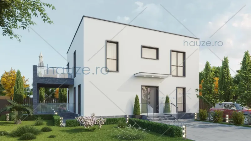 Coperta proiectului Proiect casă Parter și Etaj (4 dormitoare) – Tamara – 115 m²