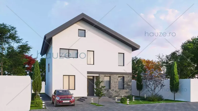 Coperta proiectului Proiect casă Parter și Etaj (3 dormitoare) – Miriam – 97 m²