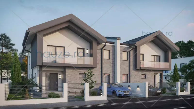 Coperta proiectului Proiect casă Parter și Etaj (4 dormitoare) – Sabrina – 125 m²