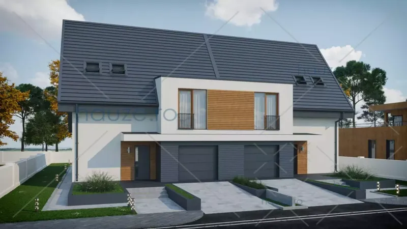Coperta proiectului Proiect casă Parter și Etaj (3 dormitoare) – Celeste – 109 m²