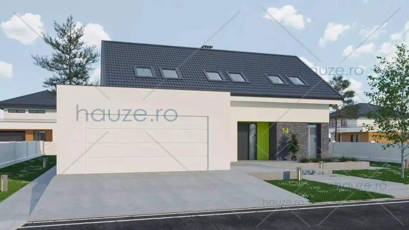 Coperta proiectului Proiect casă Parter și Etaj (5 dormitoare) – Lowri – 168 m²