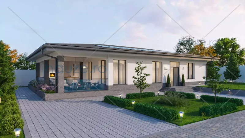 Coperta proiectului Proiect casă Parter (2 dormitoare) – Ellie – 182 m²