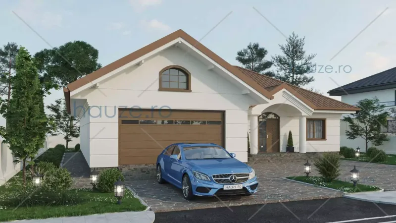 Coperta proiectului Proiect casă Parter (3 dormitoare) – Nadia – 204 m²