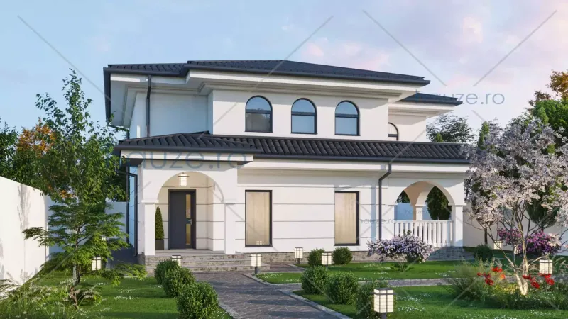 Coperta proiectului Proiect casă Parter și Etaj (3 dormitoare) – Roa – 122 m²