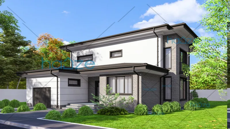 Coperta proiectului Proiect casă Parter și Etaj (4 dormitoare) – Troy – 222 m²