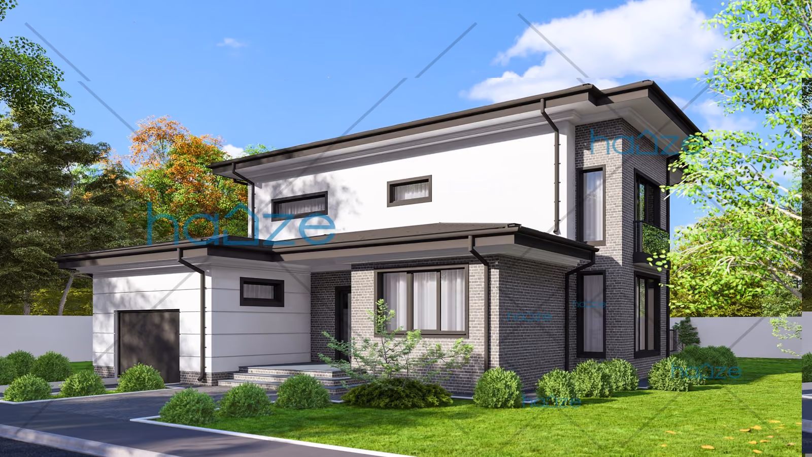 Proiect casa Parter si Etaj (4 dormitoare) - Troy - 222mp