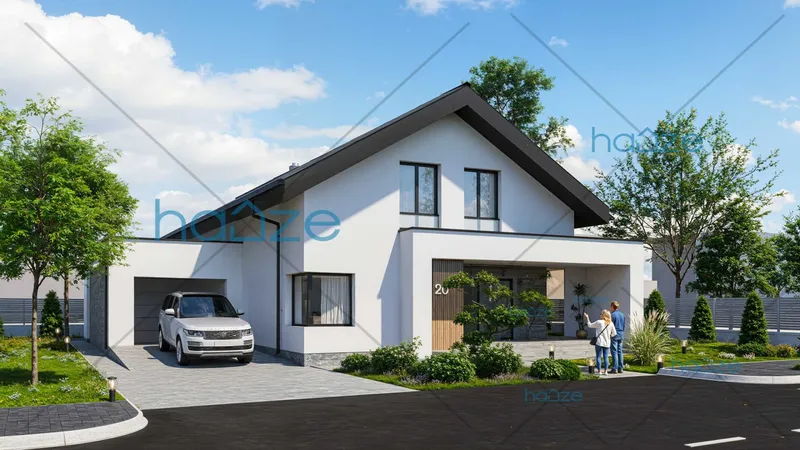 Coperta proiectului Proiect casă Parter și Mansardă (3 dormitoare) – Dalia – 190 m²
