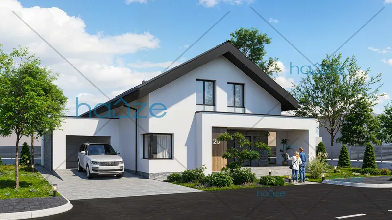 Coperta proiectului Proiect casă Parter și Mansardă (3 dormitoare) – Dalia – 190 m²