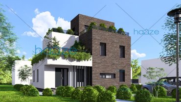 Proiect casa Parter si Etaj (2 dormitoare) – Iris – 83mp